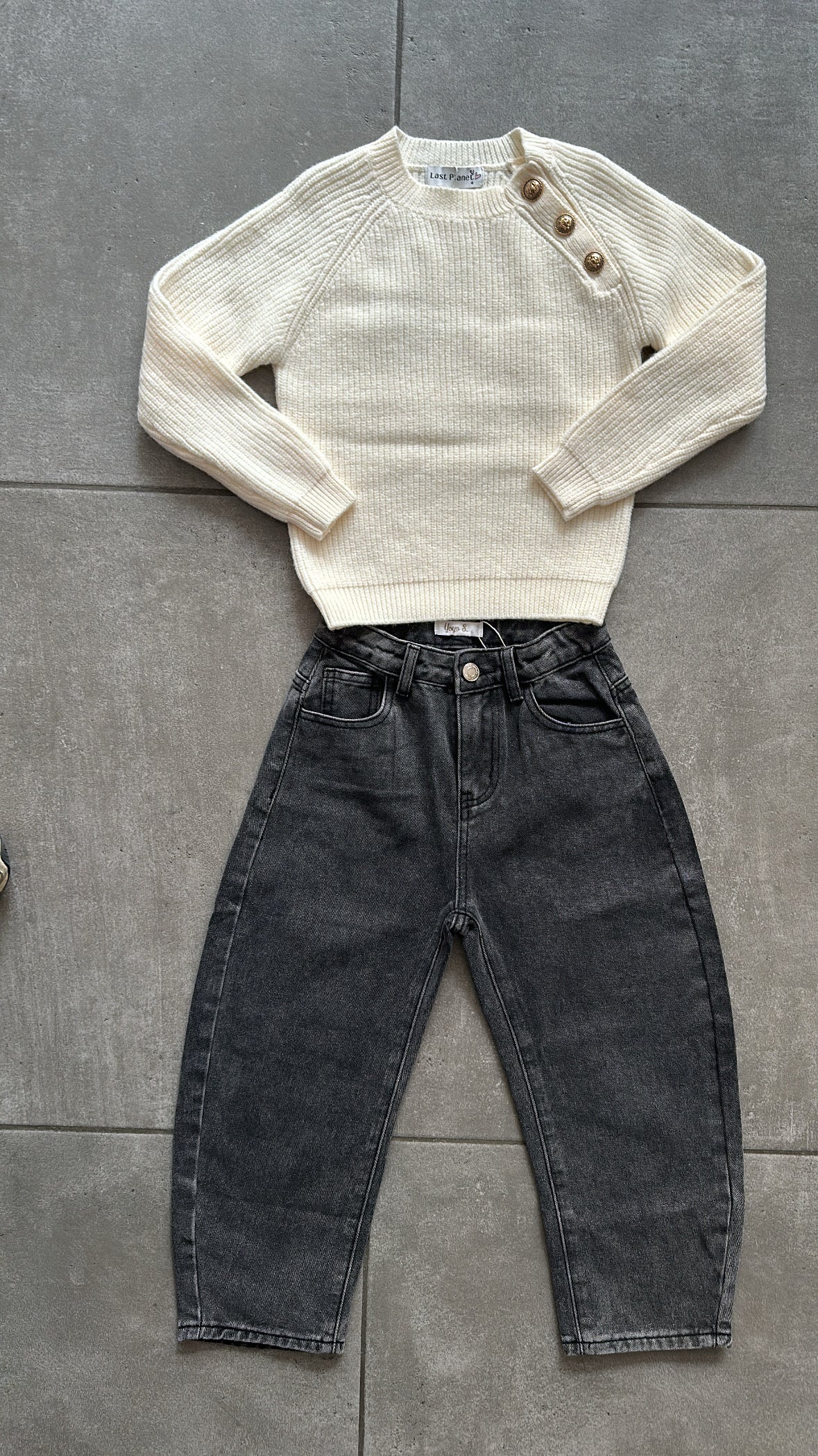Jeans BALLOON 4-14A - NERO
