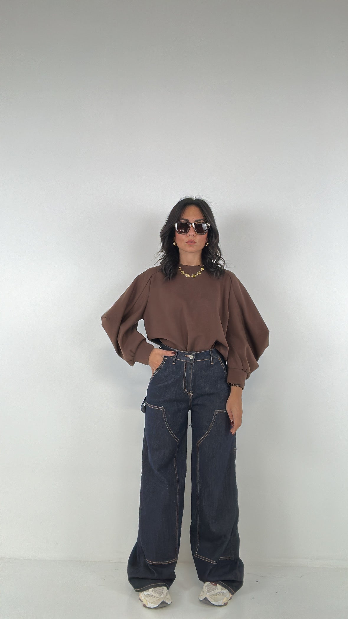 Jeans WIDE LEG LAVAGGIO 0 - JEANS