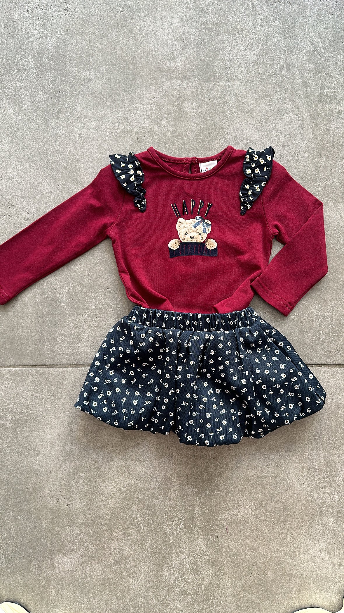 Minigonna FIORELLINI 12-36M - BLU