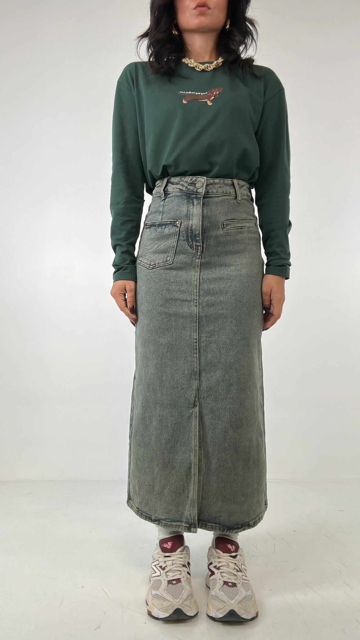 Gonna midi VINTAGE - JEANS