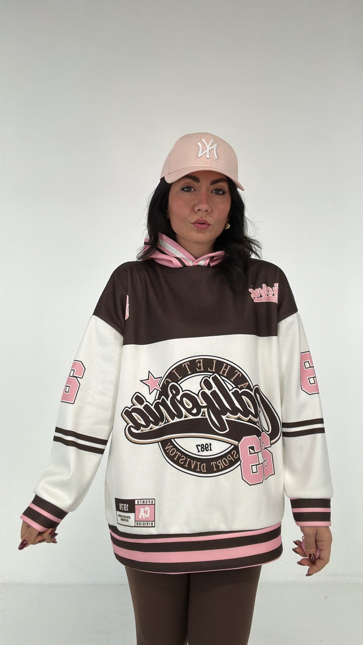 Felpa CALIFORNIA 23 - MARRONE