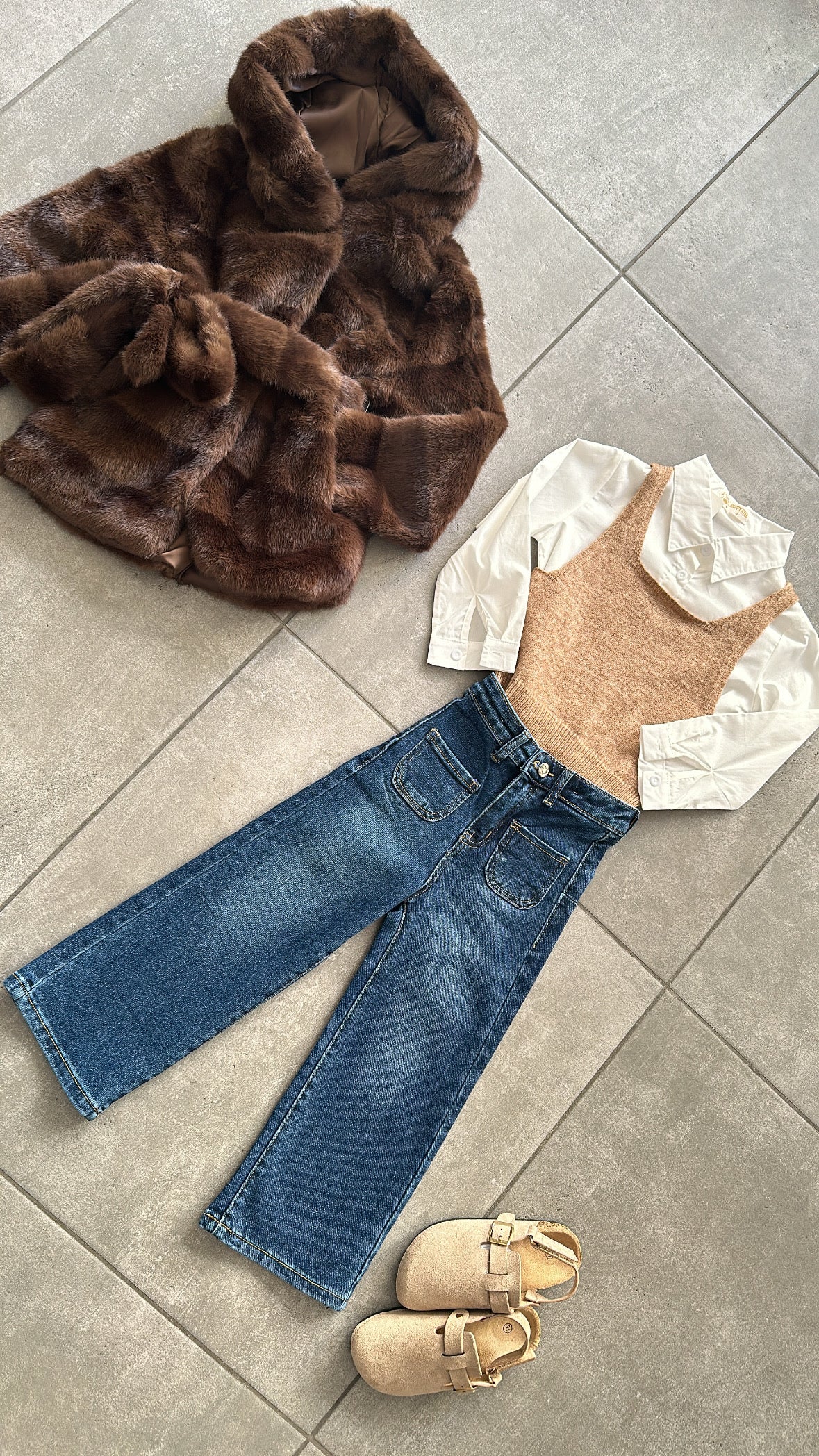 Camicia CON GILET 4-14 A - BIANCO