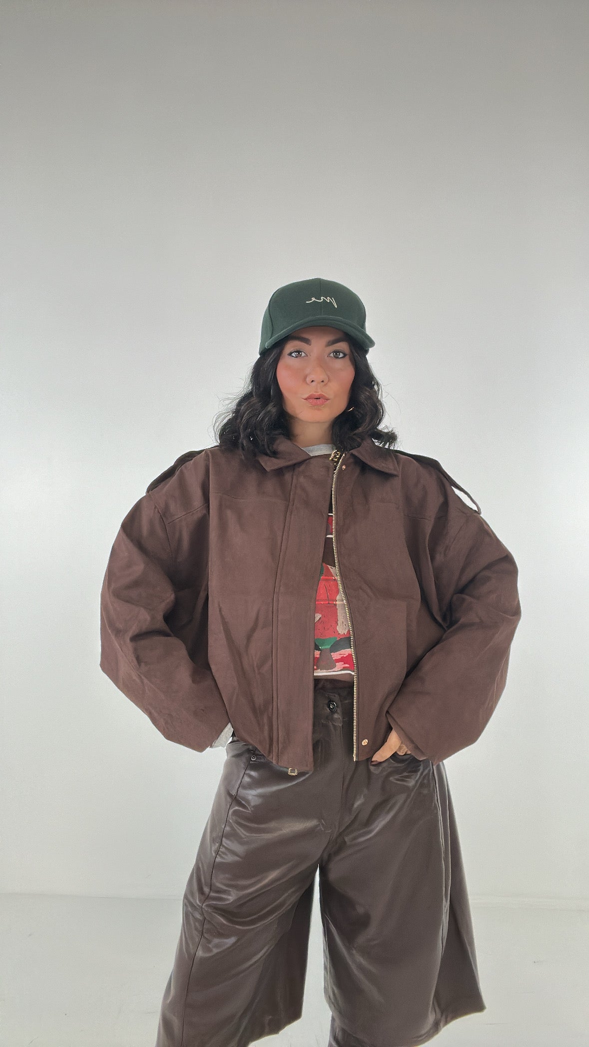 Bomber CAMOSCIO BROW - MARRONE