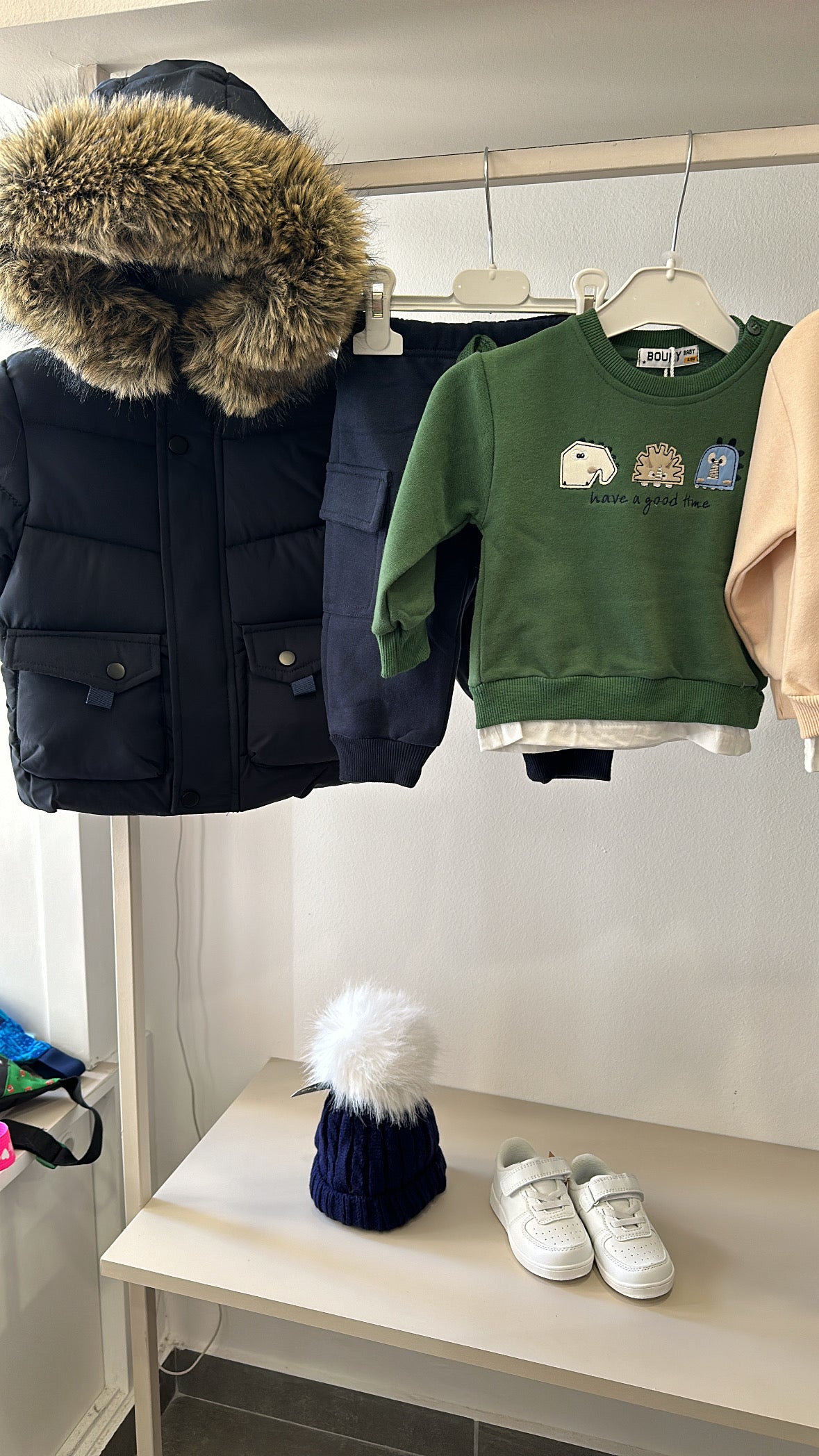 Tuta HAVE A GOOD 3-24M - VERDE