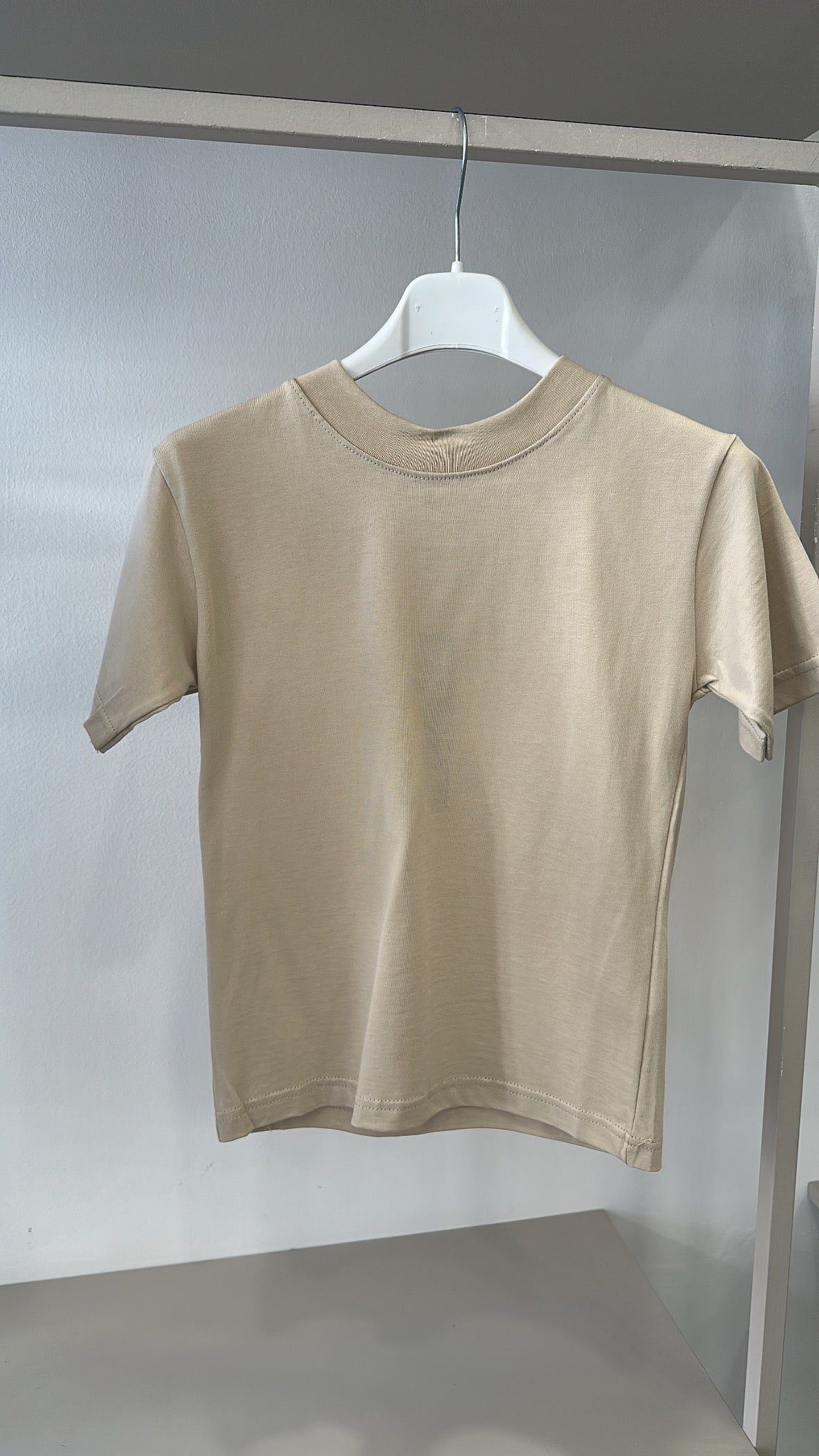 T-shirt BASIC BOY 3-8A - BEIGE