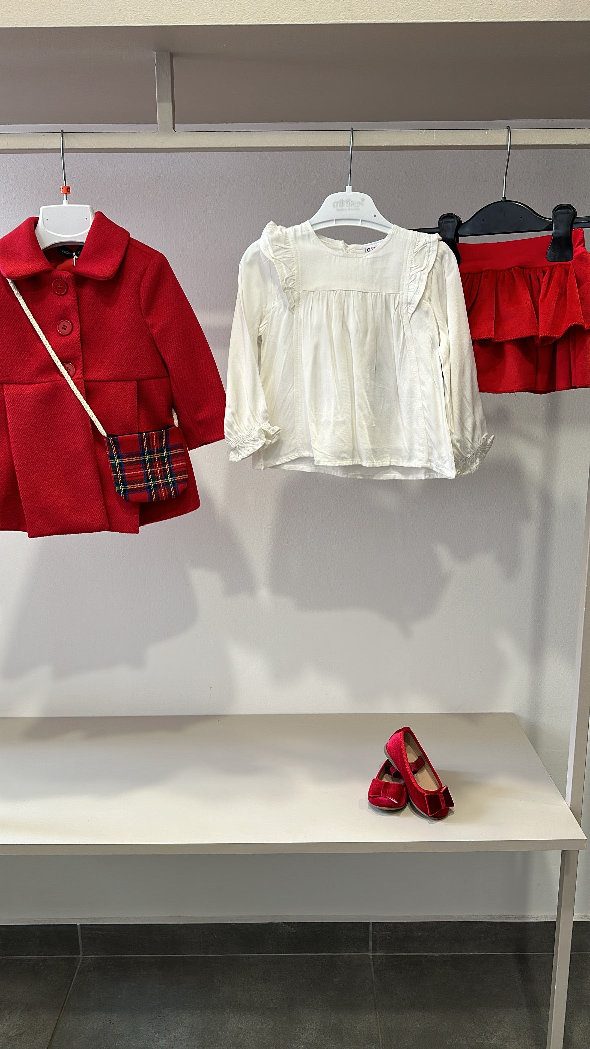 Gonna in VELLUTO 12-36M - ROSSO