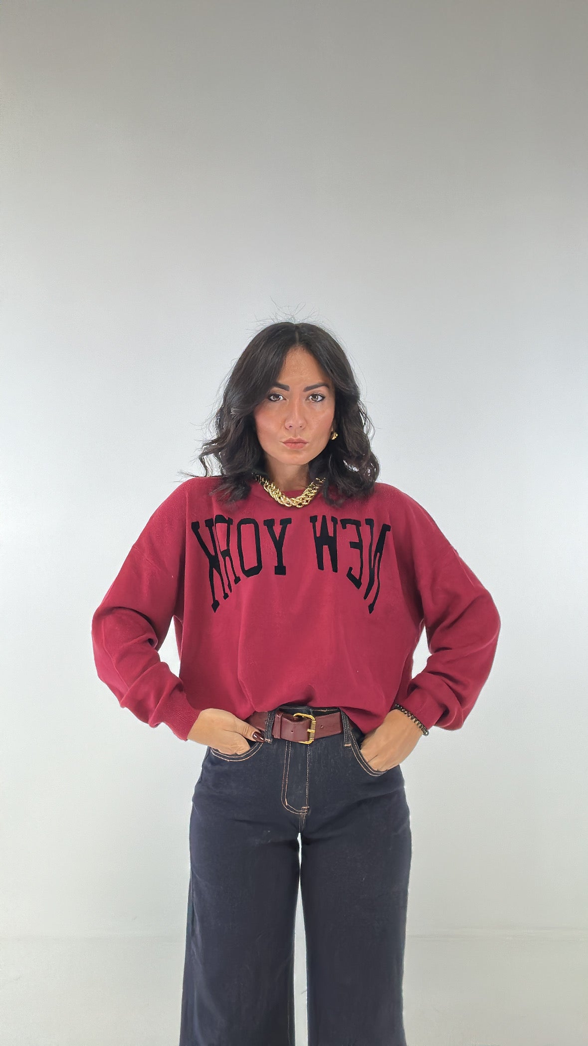 Pull RASATO NEW YORK - BORDEAUX