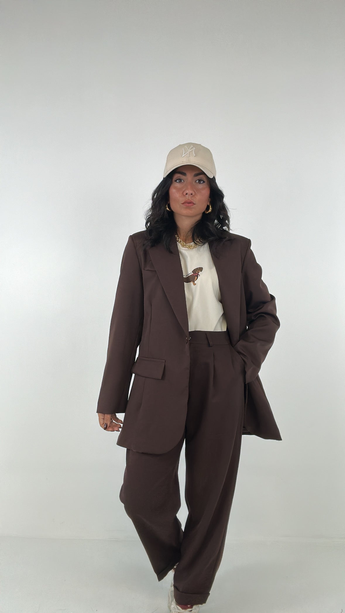 Tailleur FRANCI - MARRONE