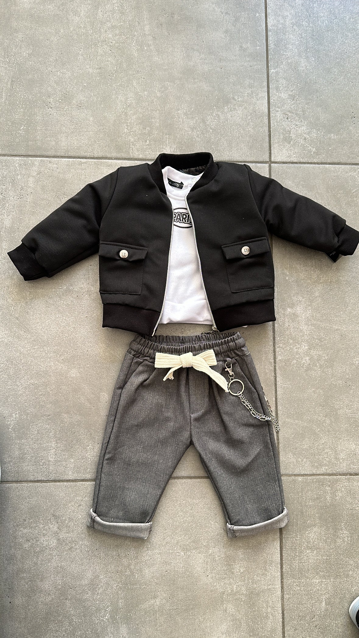 Coordinato 3PZ PARIS 12-36M - NERO