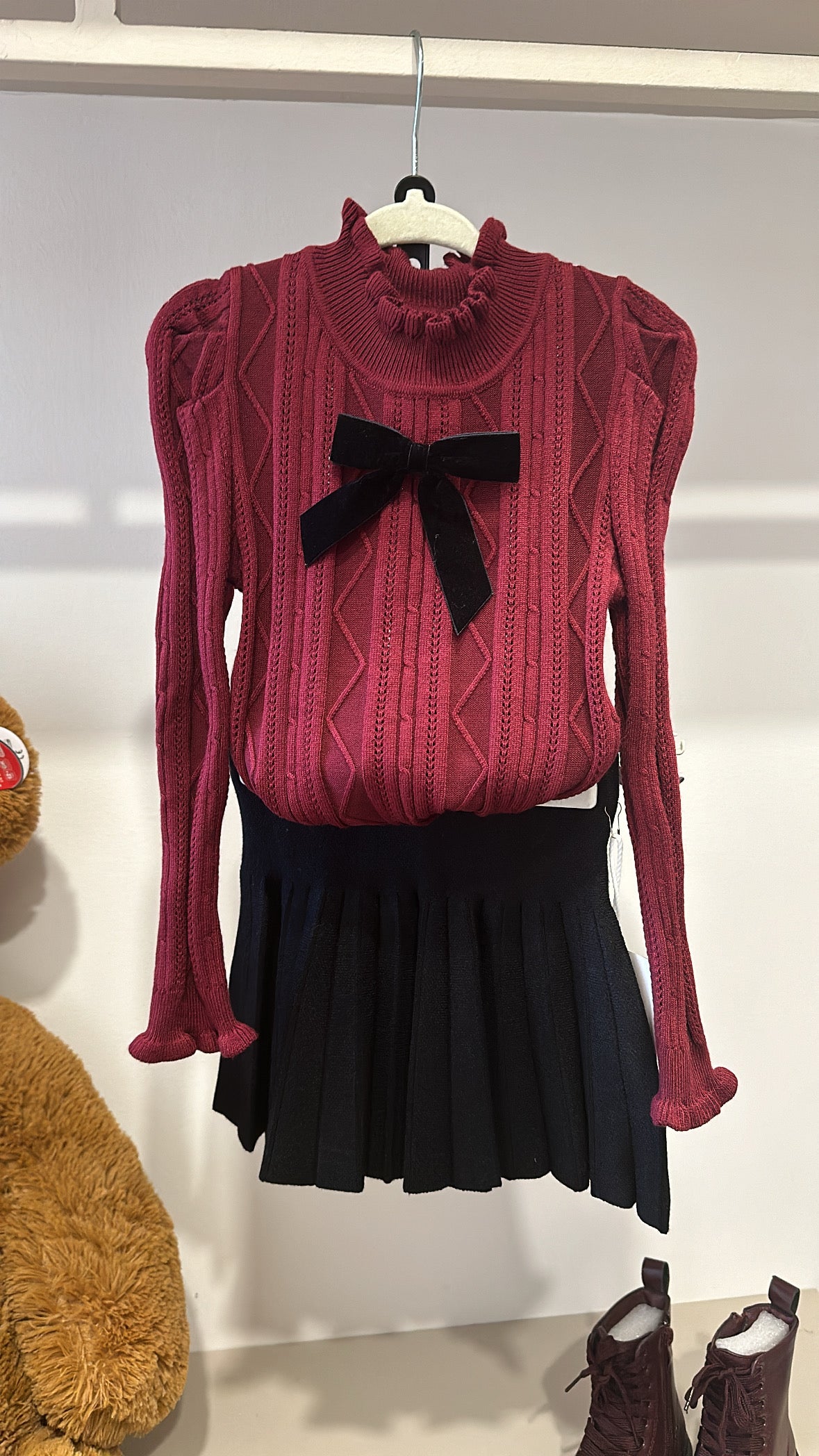 Pull CON FIOCCO 4-14A - BORDEAUX