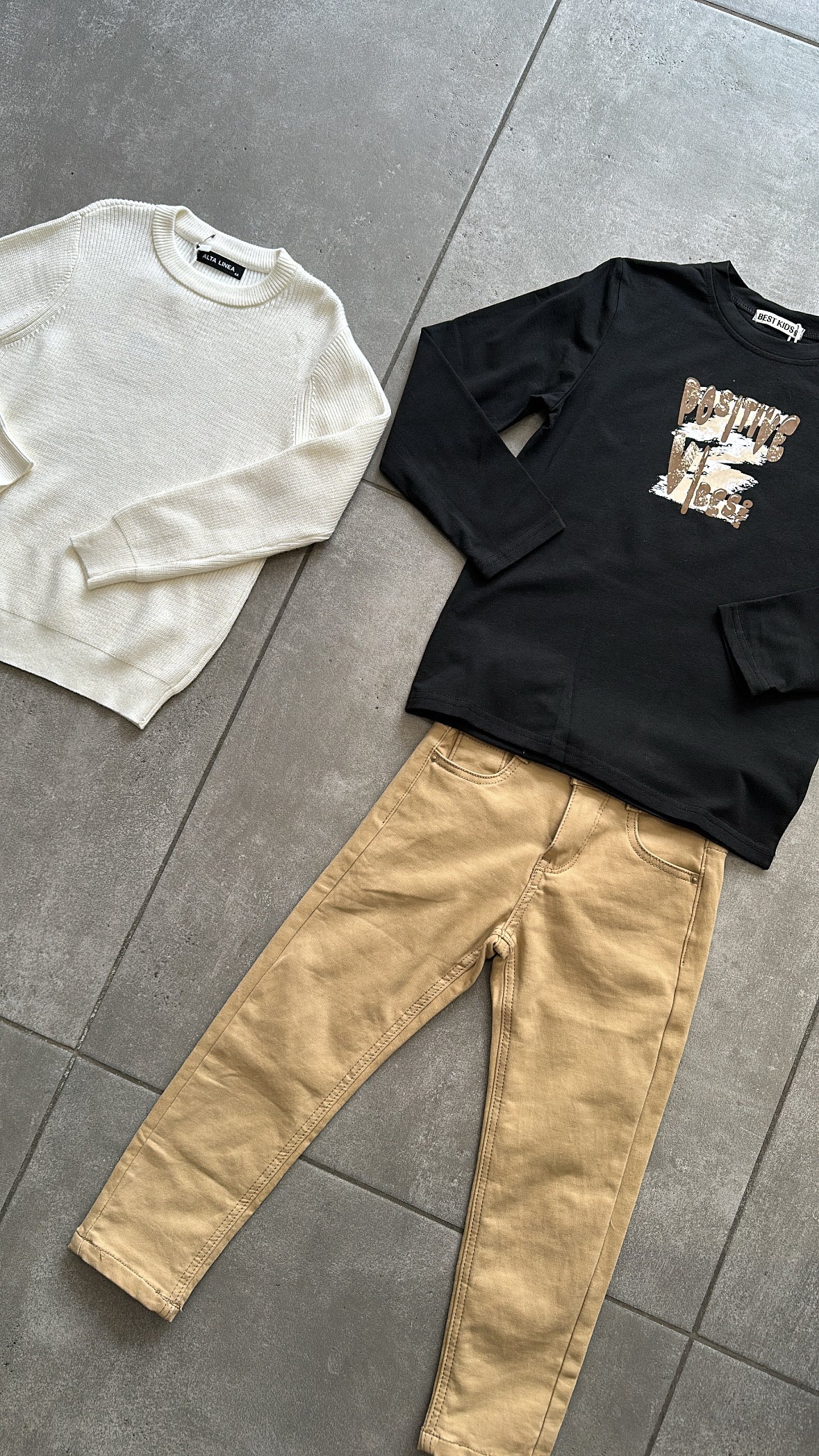 Pantalone COTONE 4-14A - BEIGE
