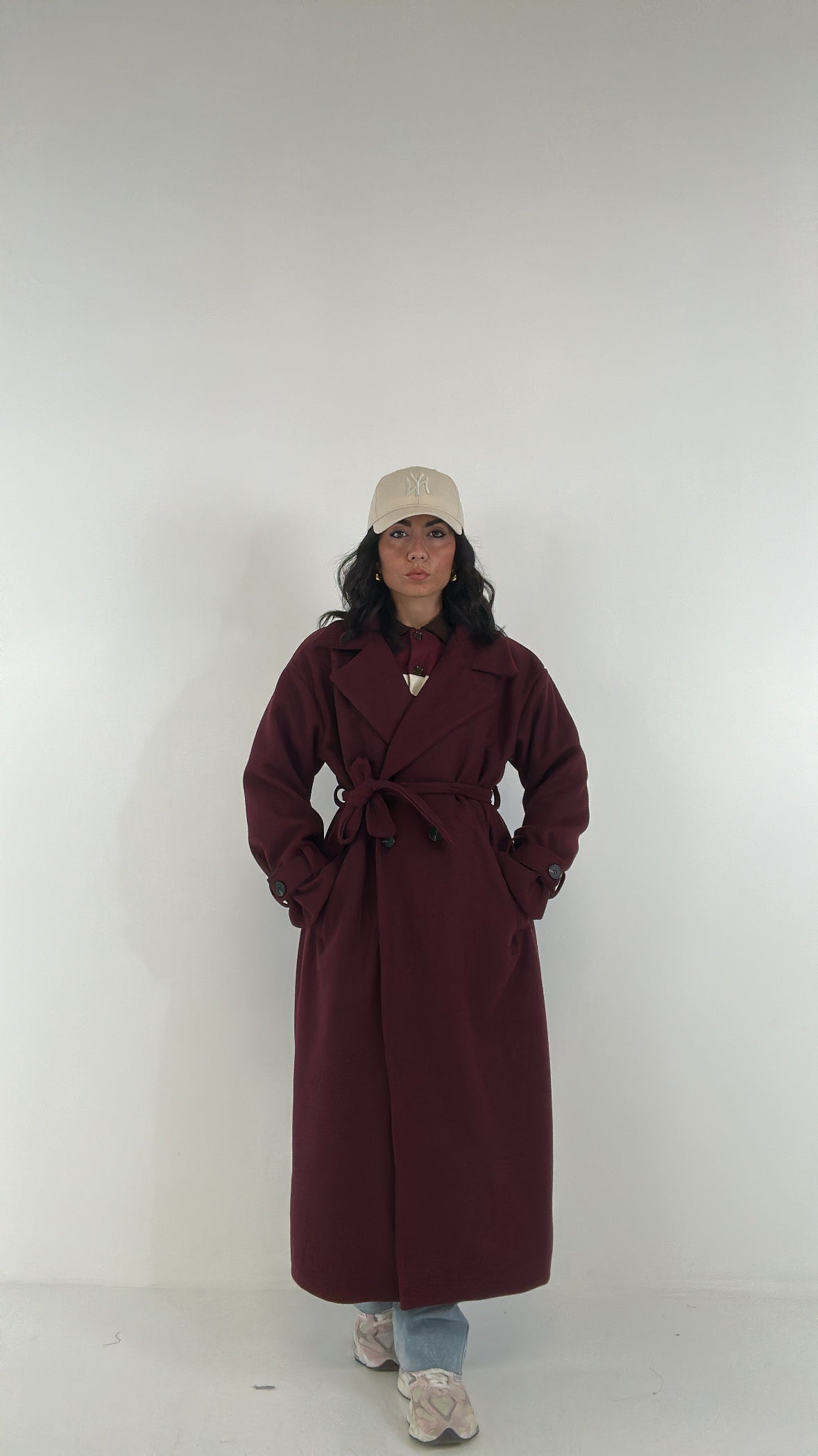 Cappotto OVER - BORDEAUX