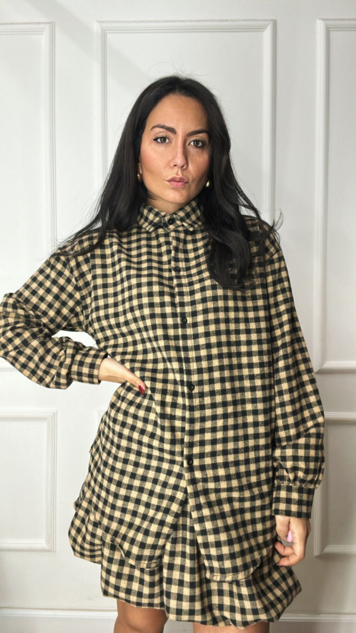 Camicia TARTAN - BEIGE