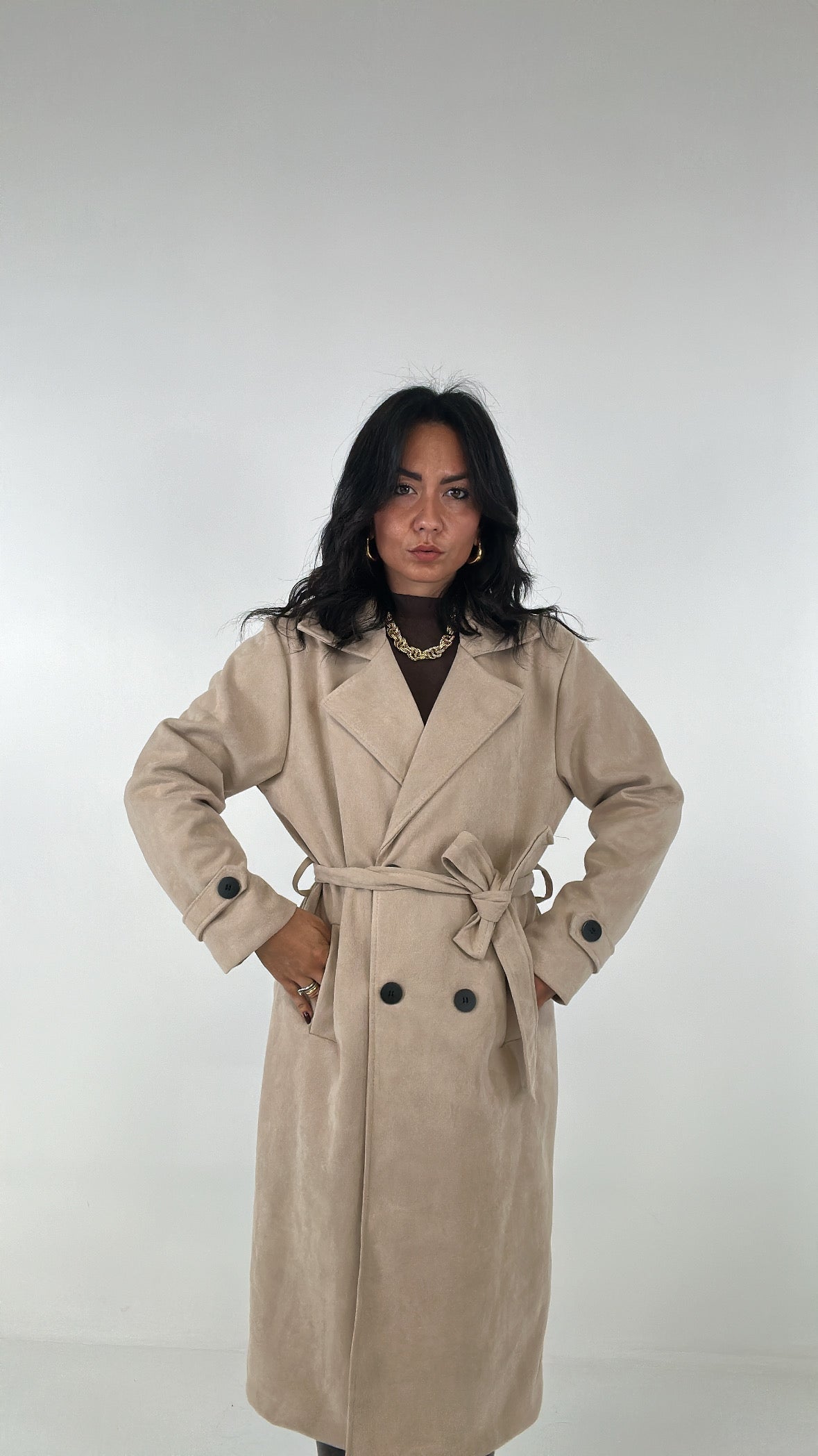 Trench SCOMPOSTO - BEIGE