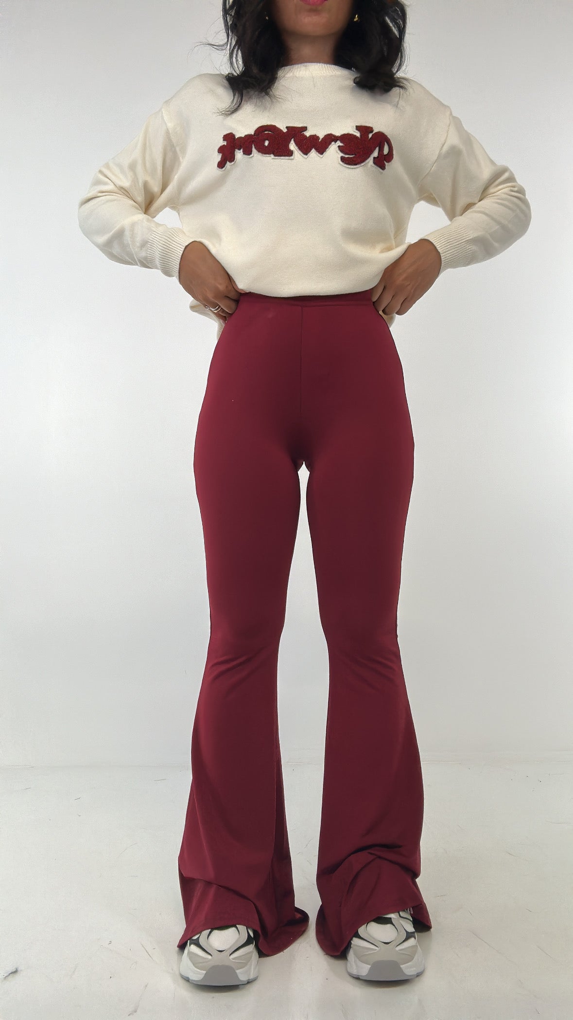 Pantalone ZAMPA LOW - BORDEAUX