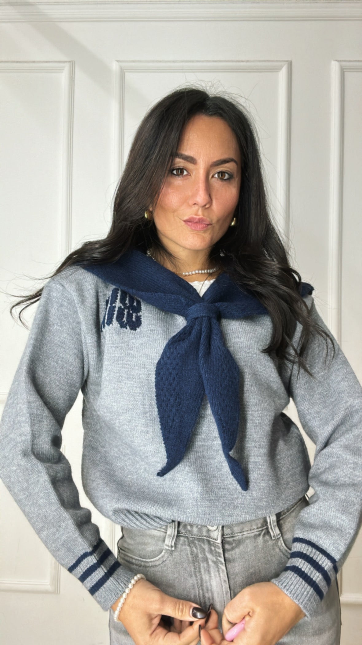 Pull FOULARD MIU - GREY