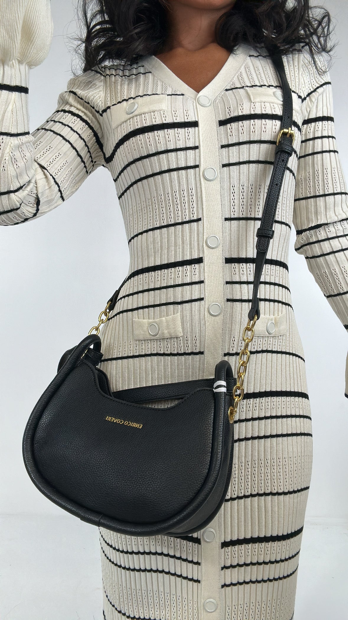 Borsa COVERI BORDATA - NERO