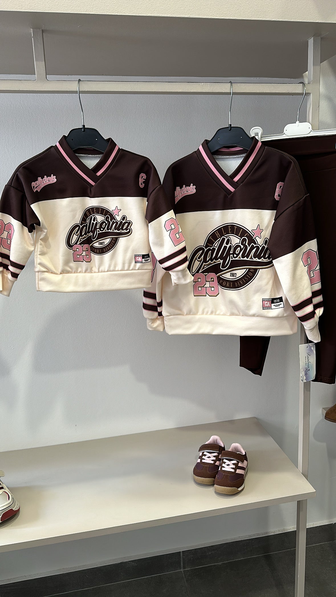 Felpa CALIFORNIA 23 4-14A - MARRONE