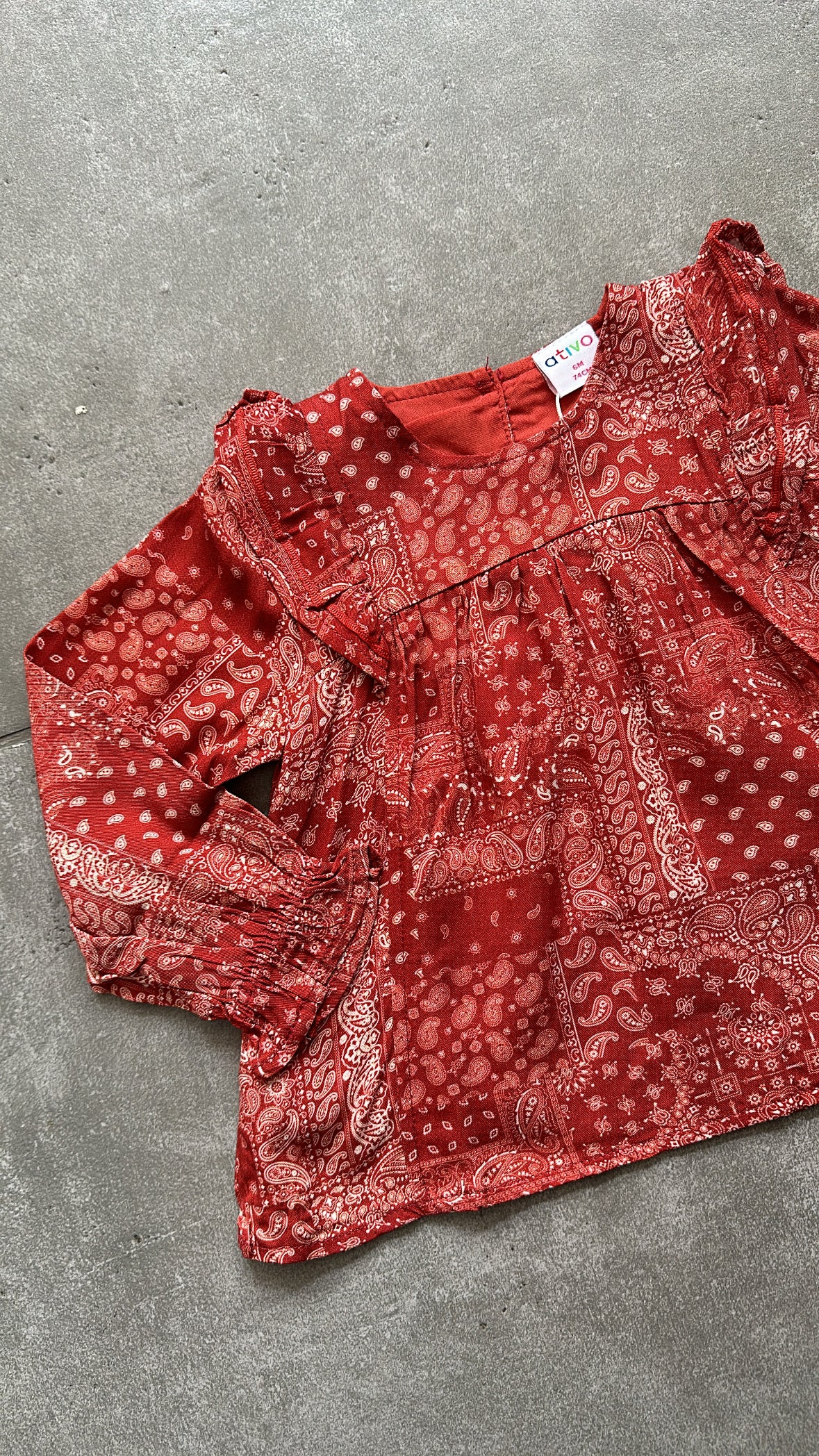 Camicia VOLANT 6-36M - RUGGINE