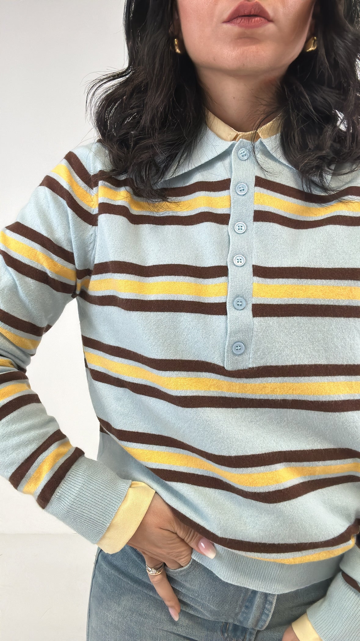 Polo NEW RIGHINO - CELESTE