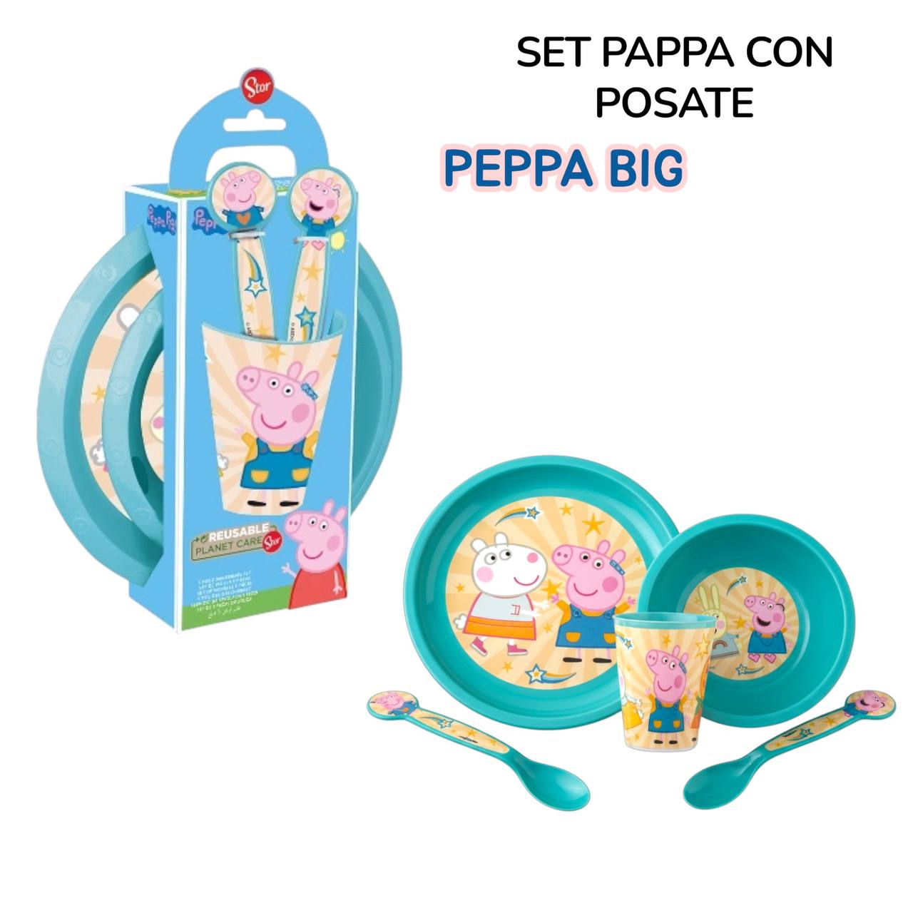 Set PAPPA 5 PEZ - CELESTE