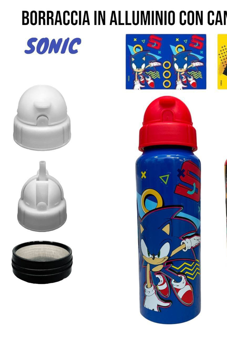 Borraccia CON CANNUCCIA 550 ml - CELESTE