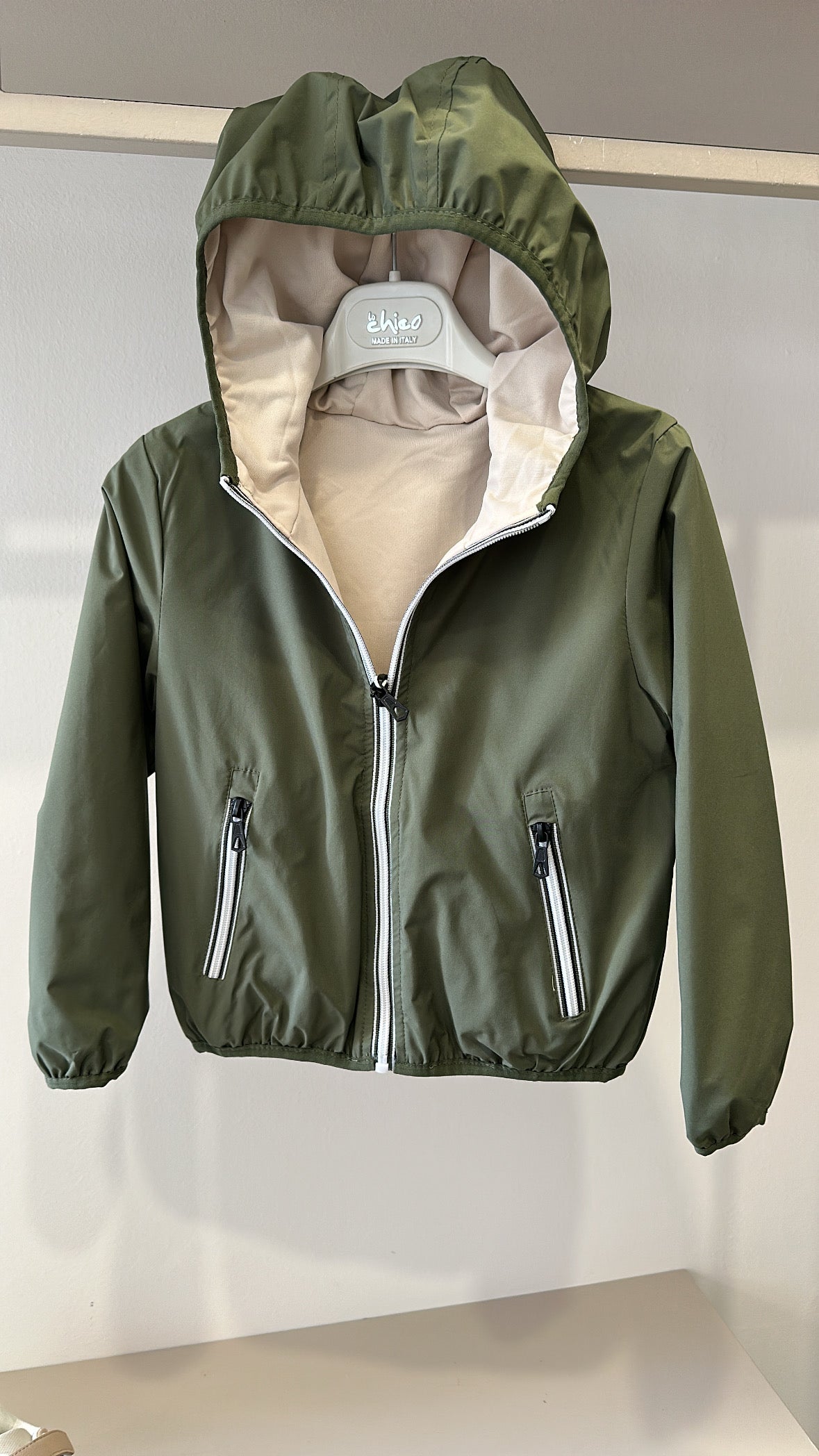 Giubbino DUBBLE BOY 4-12A - VERDE MILITARE