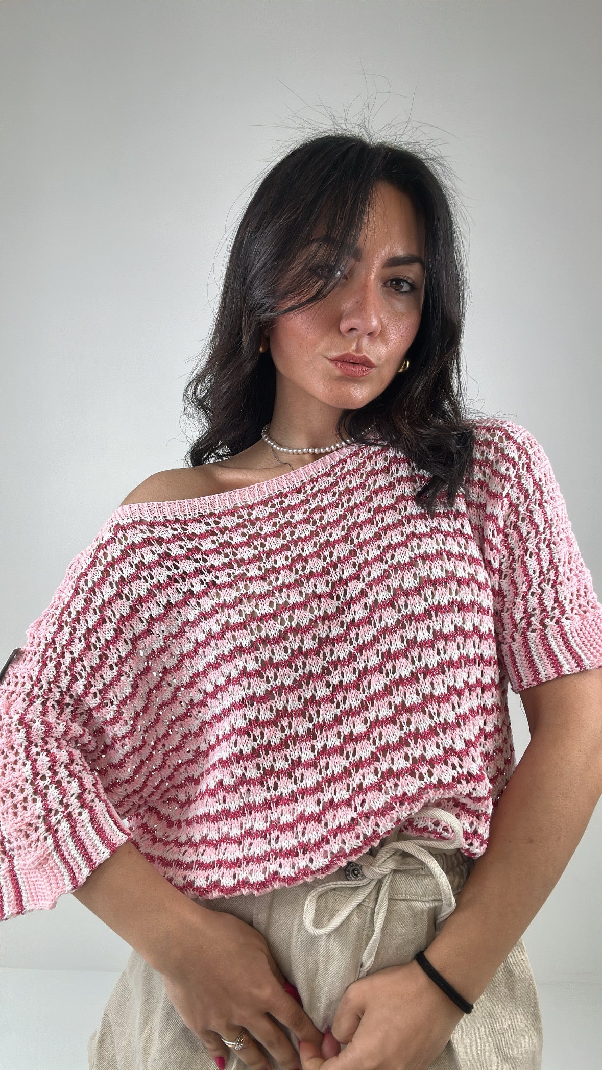 Maglia IN FILO LUX - ROSA
