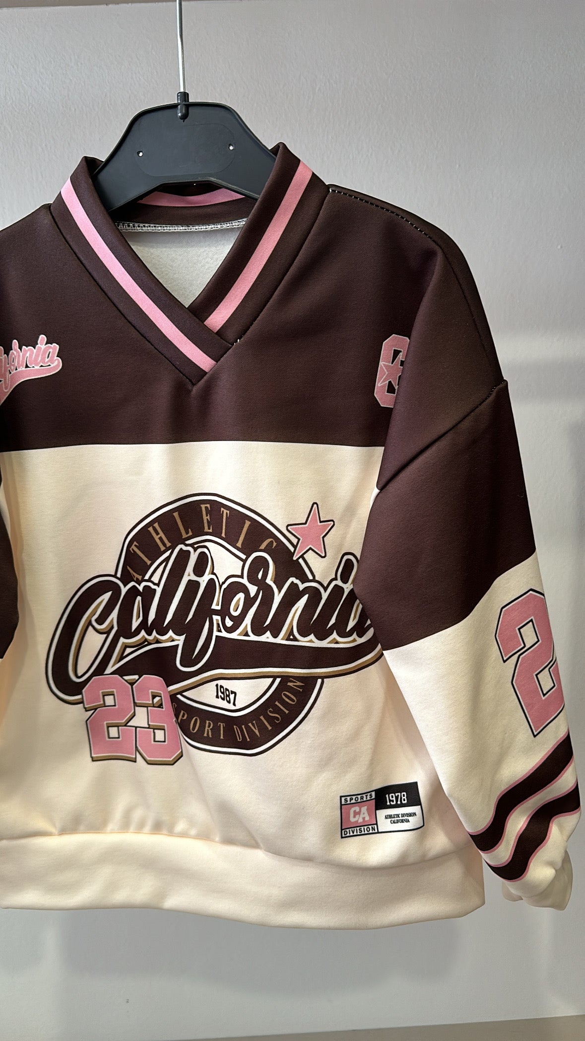 Felpa CALIFORNIA 23 4-14A - MARRONE