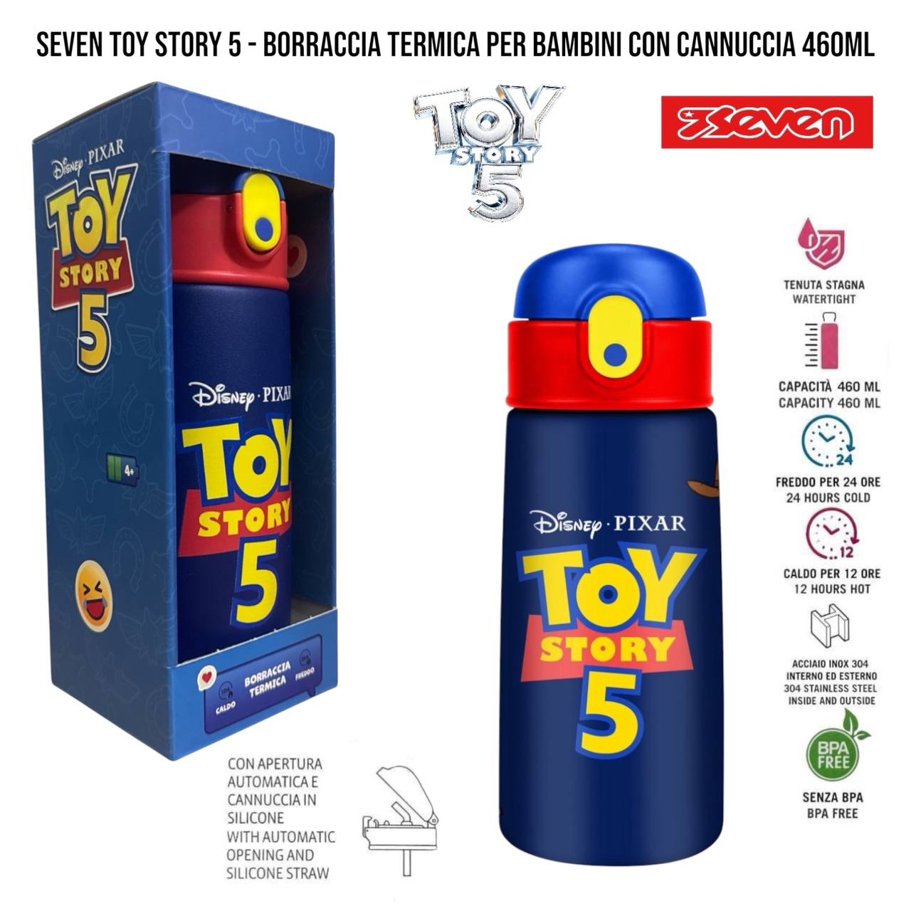 Borraccia TERMICA ACCIAIO - BLU