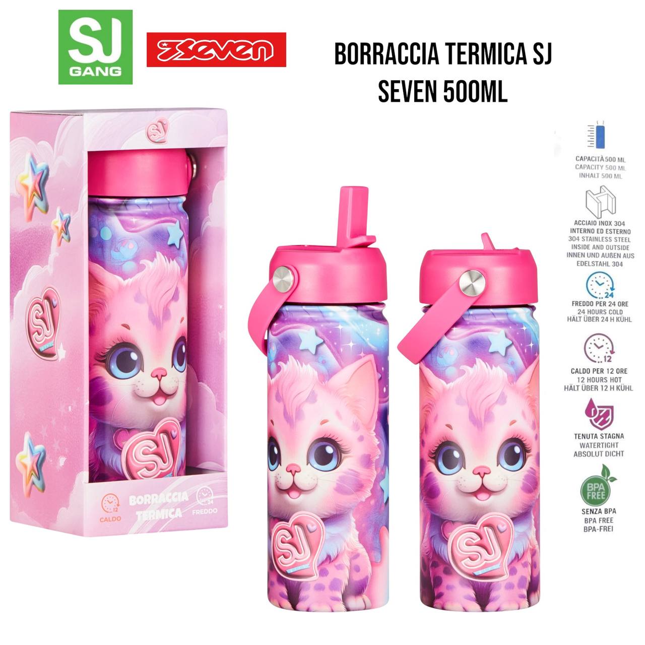 Borraccia TERMICA ACCIAIO - ROSA