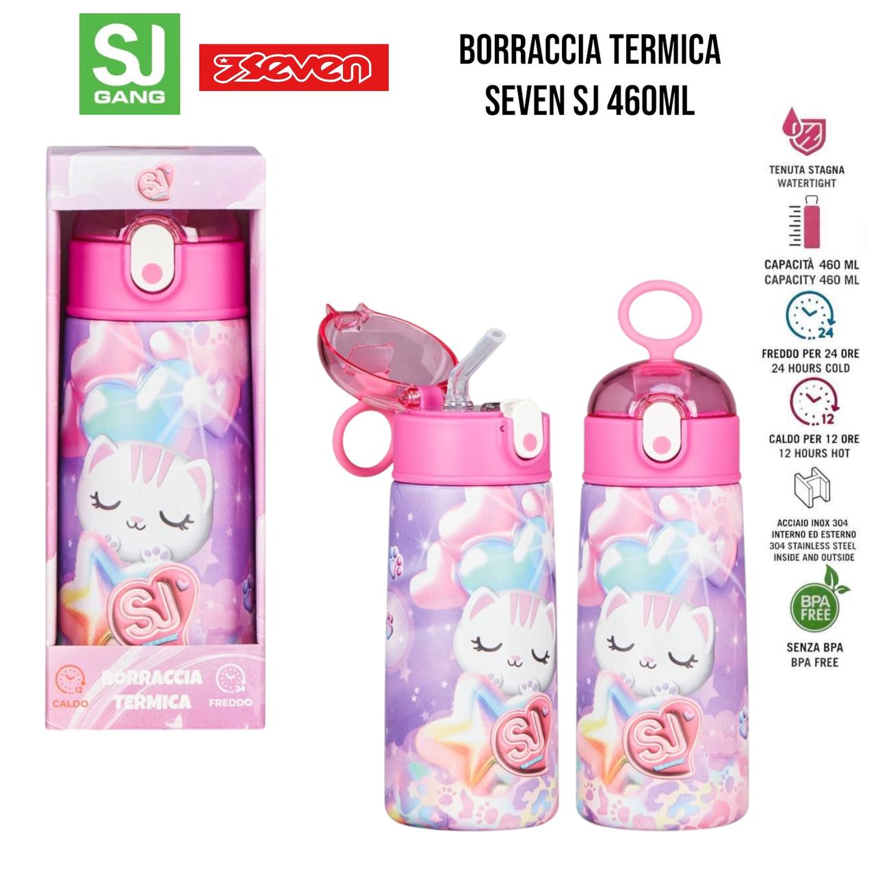 Borraccia TERMICA ACCIAIO - ROSA CIPRIA