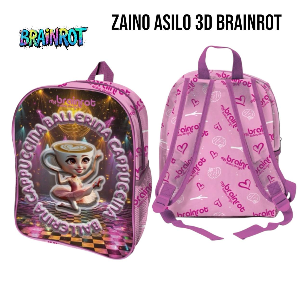 Zaino ASILO 3D - ROSA