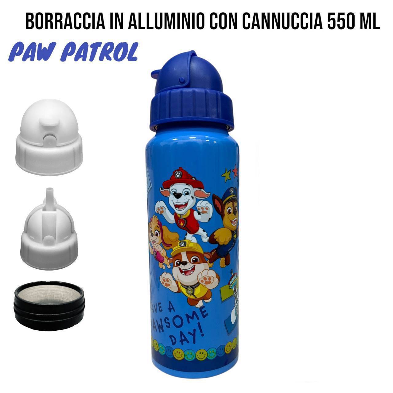 Borraccia CON CANNUCCIA 550 ml - BLU