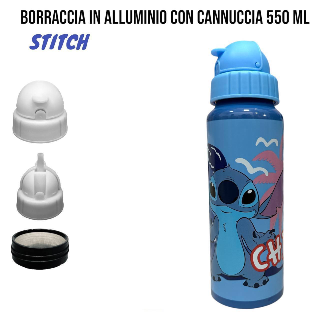 Borraccia CON CANNUCCIA 550 ml - LILLA