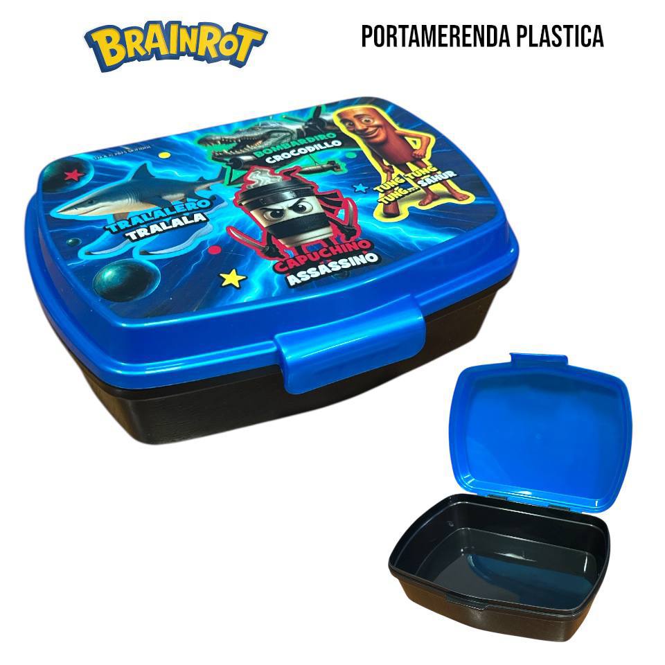 Porta MERENDA IN PLASTICA - NERO
