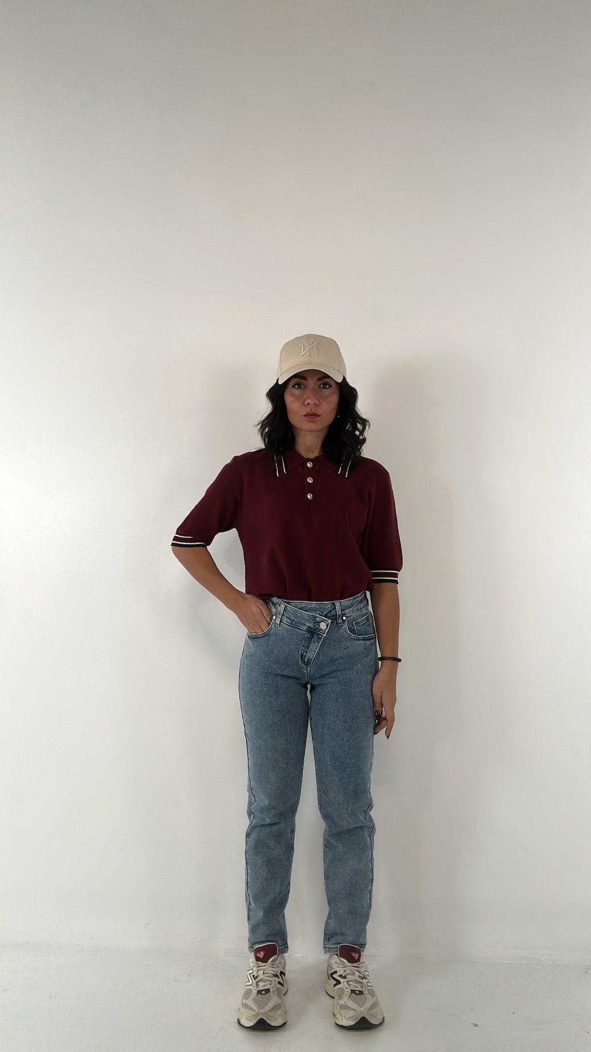 Jeans MOM CINTO TRASVERSALE - JEANS