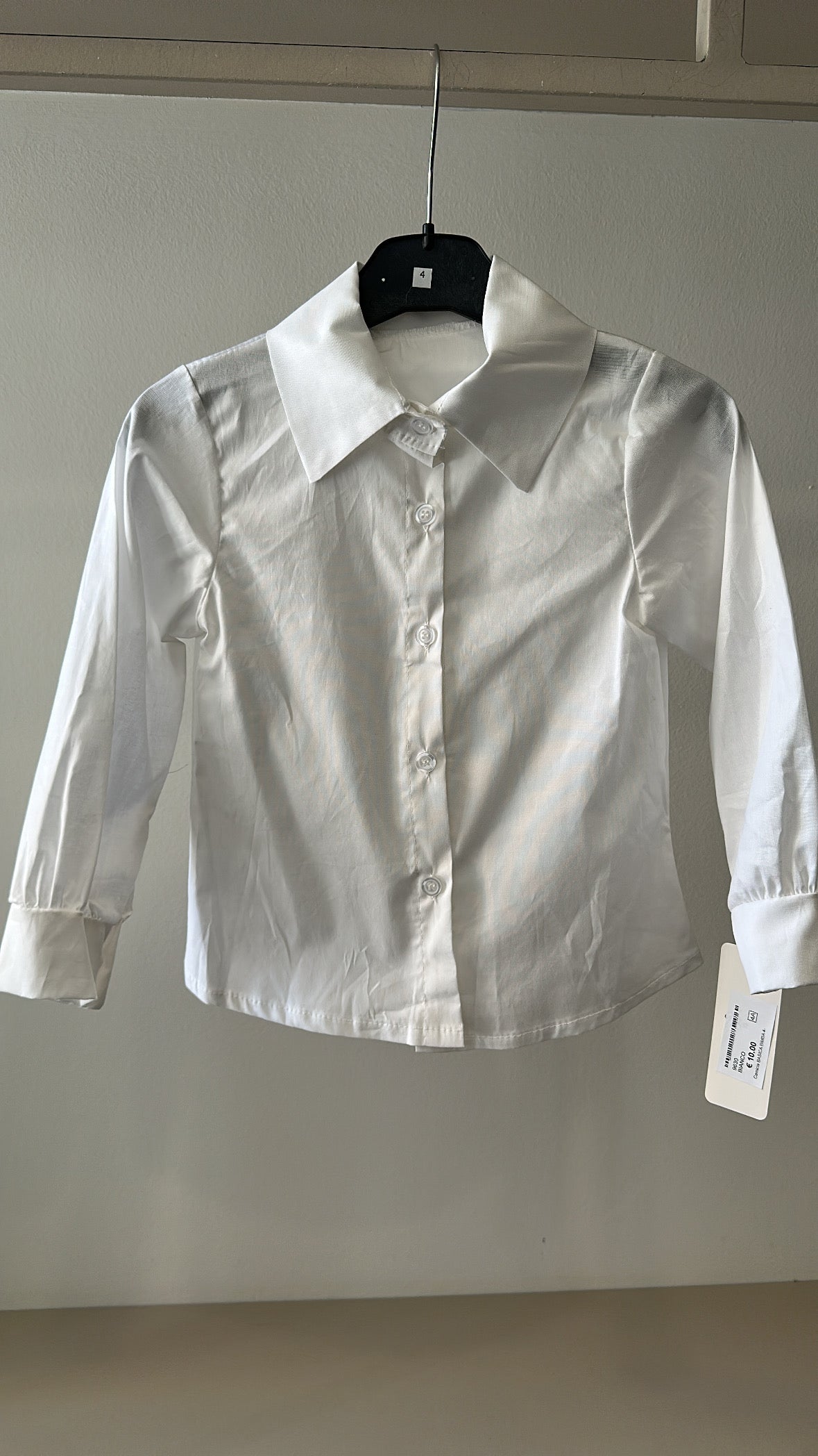 Camicia BASICA BIMBA 4-14A - BIANCO
