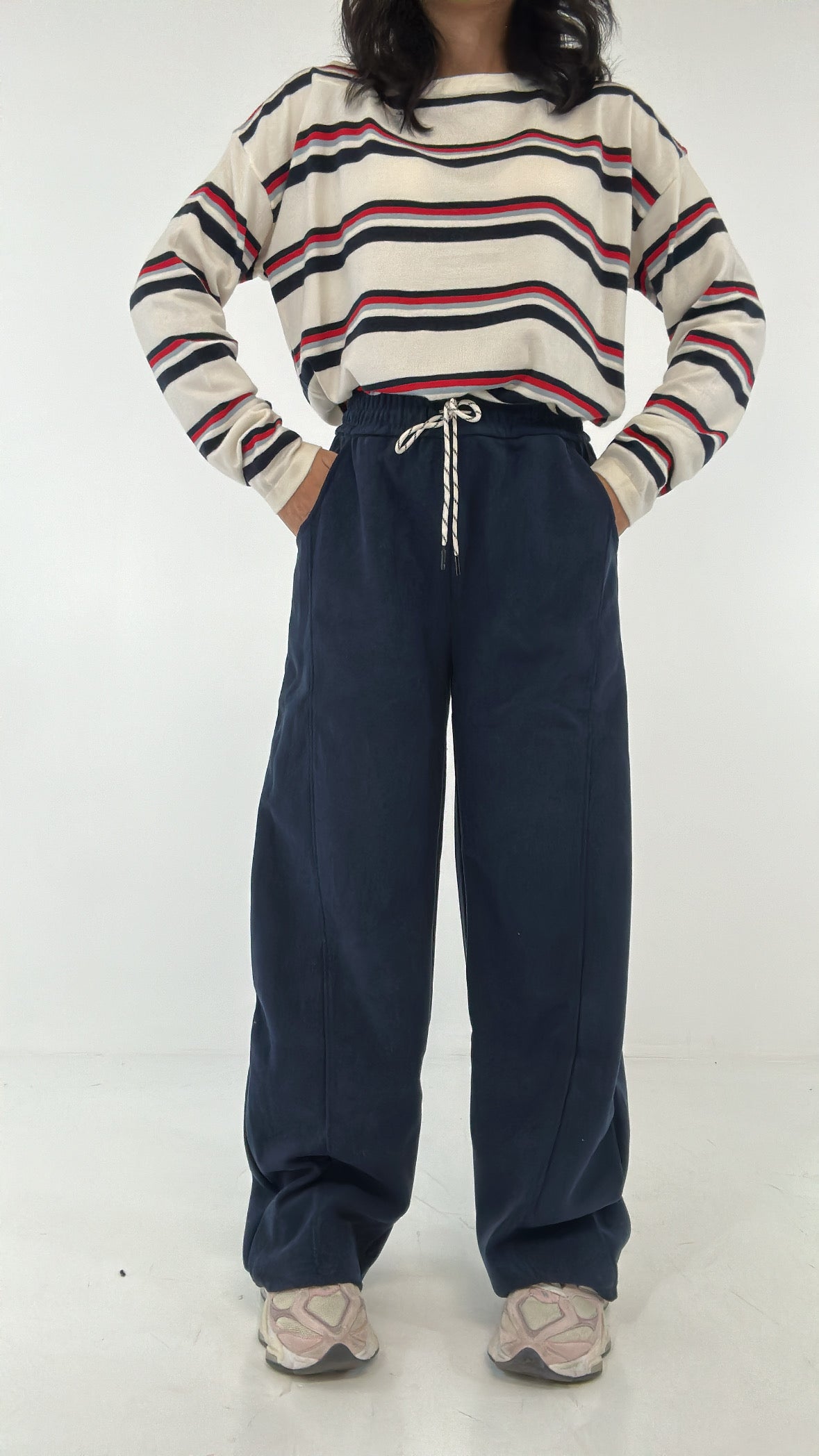 Pantalone BALLOON VELLUTO - BLU