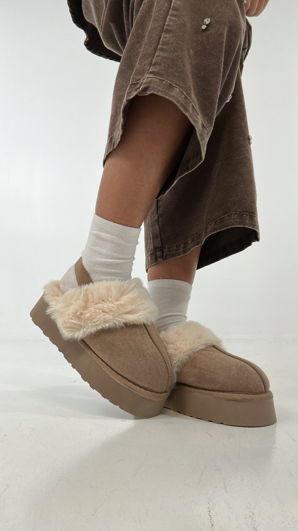 Sabot PELLICCIA UG - KHAKI