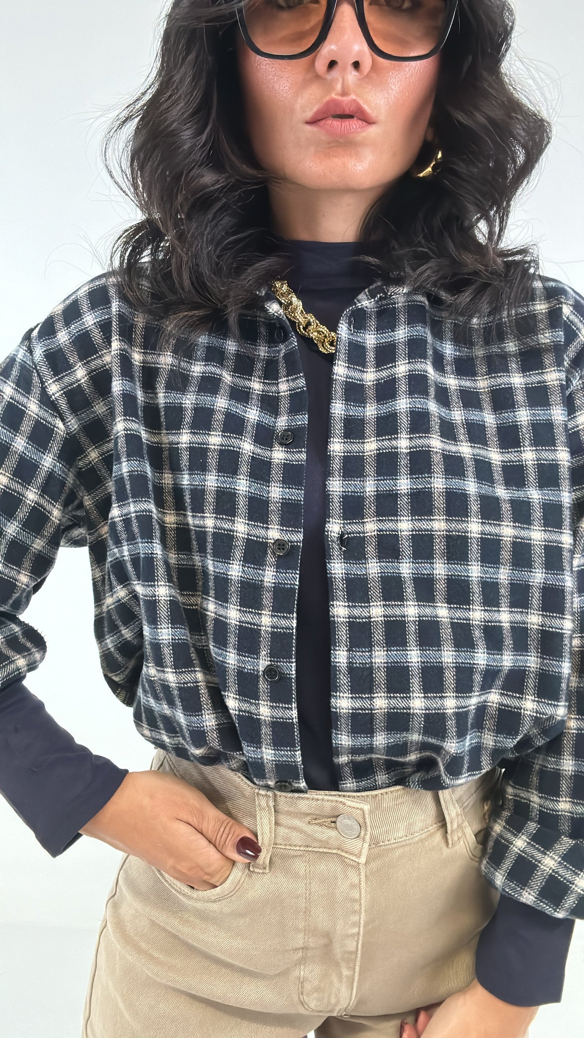 Camicia QUADRETTI AUTUMN - BLU