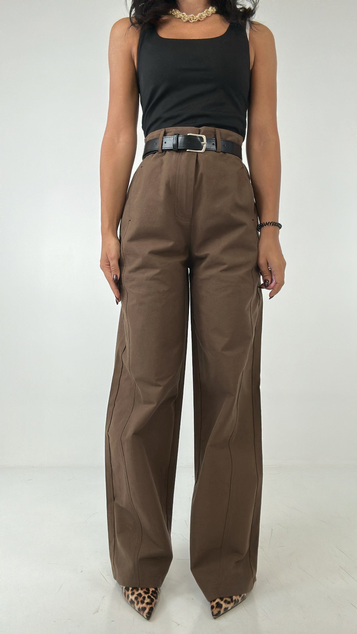 Pantalone BALLON RIGHINO - MARRONE