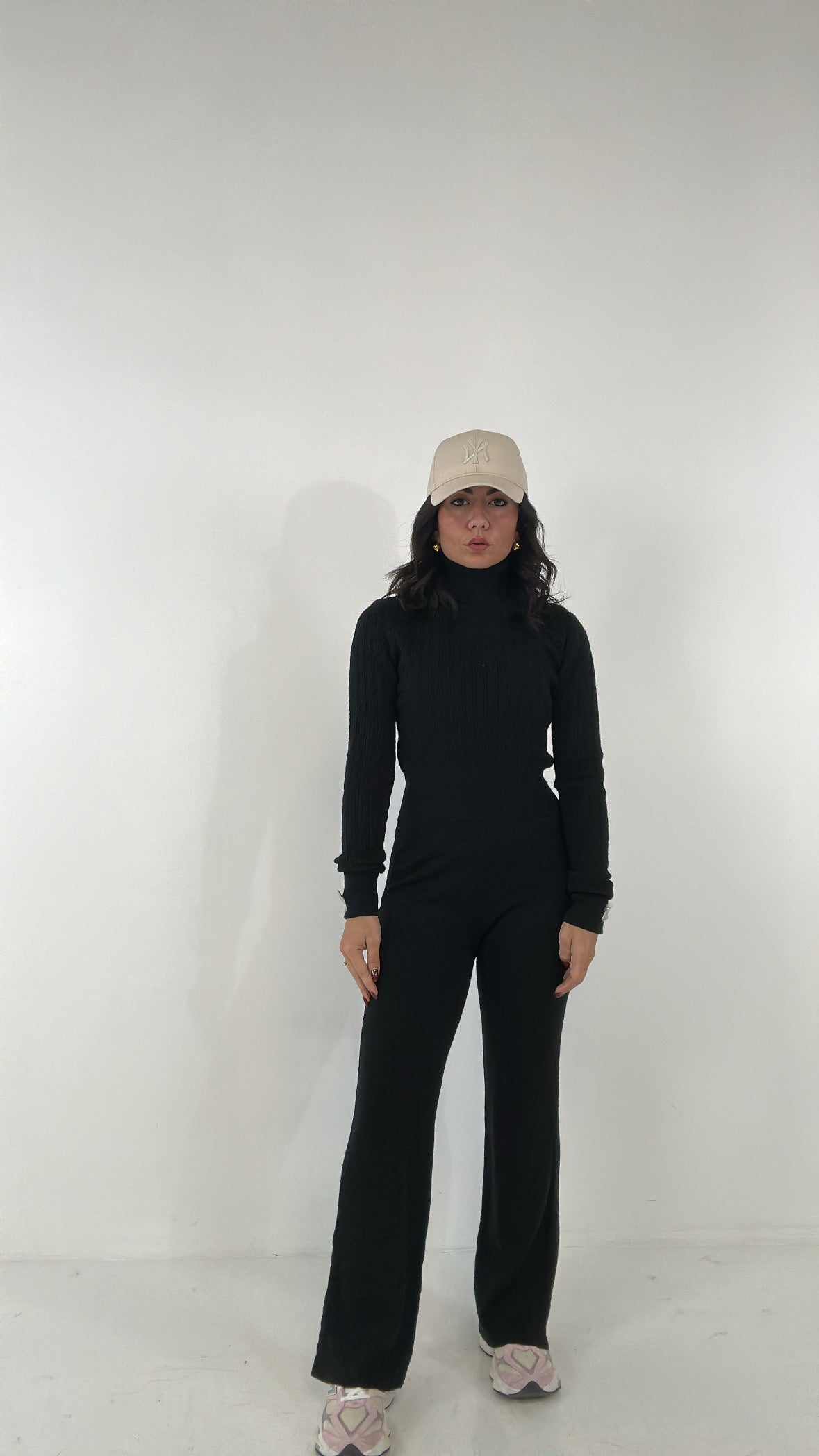 Coordinato DOLCEVITA E TRECCE - NERO