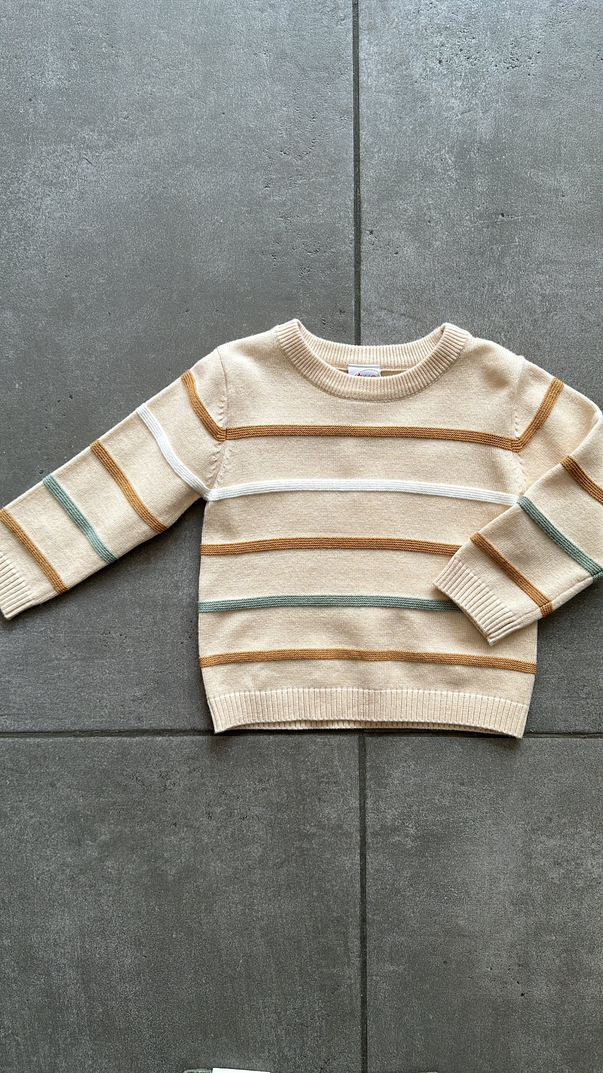 Maglioncino RIGHE 6-36M - BEIGE