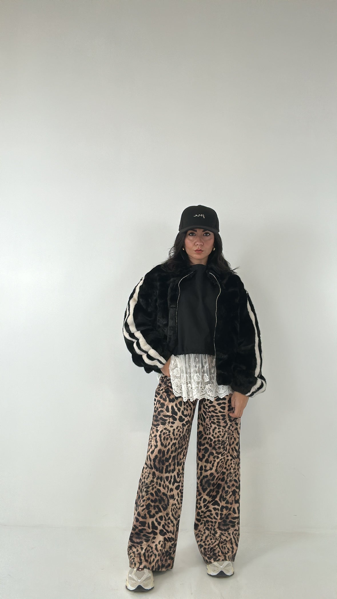 Ecopelliccia SPORTY - NERO