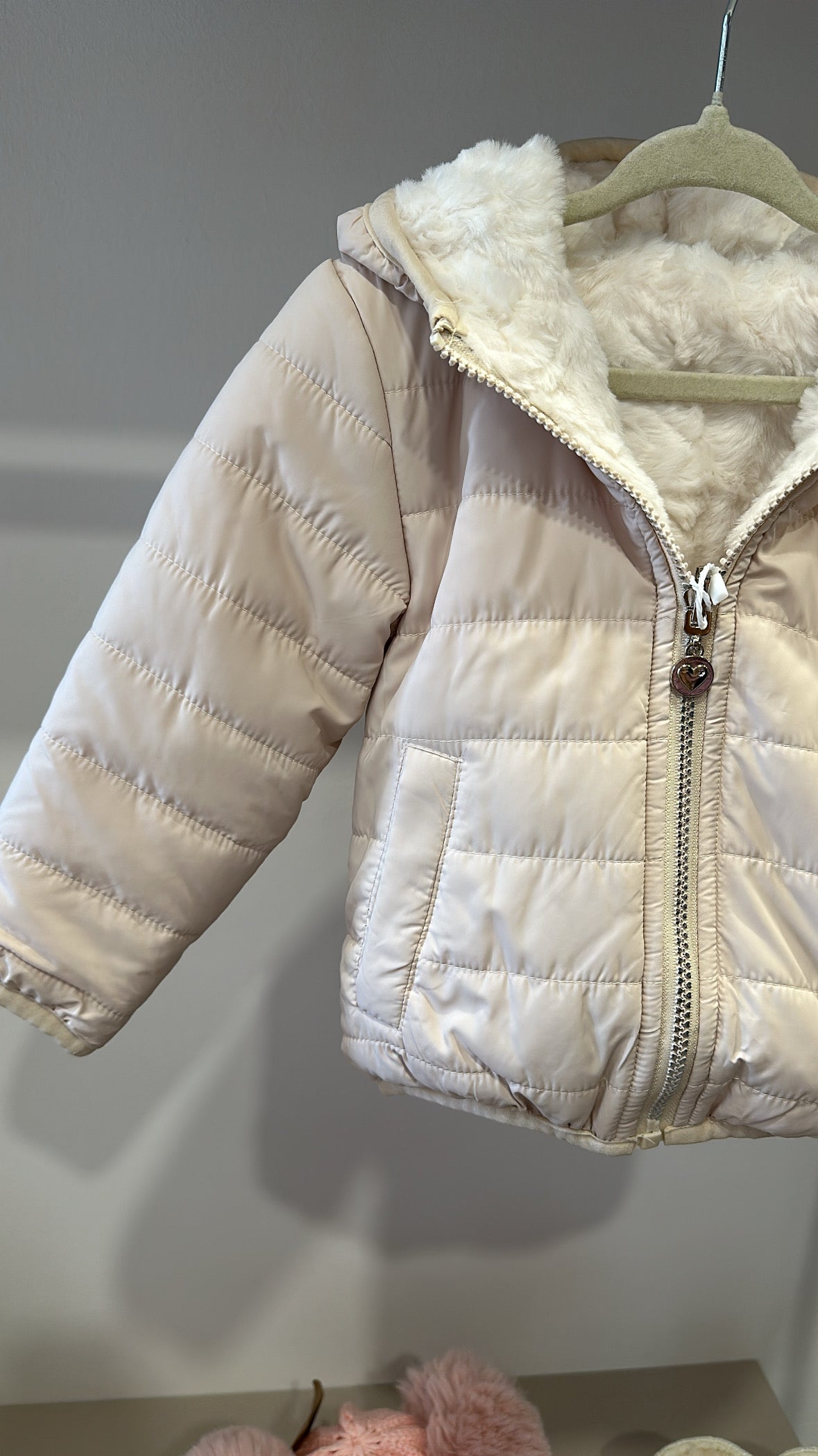 Giubbino REVER PELLICCIA 1-5A - BIANCO