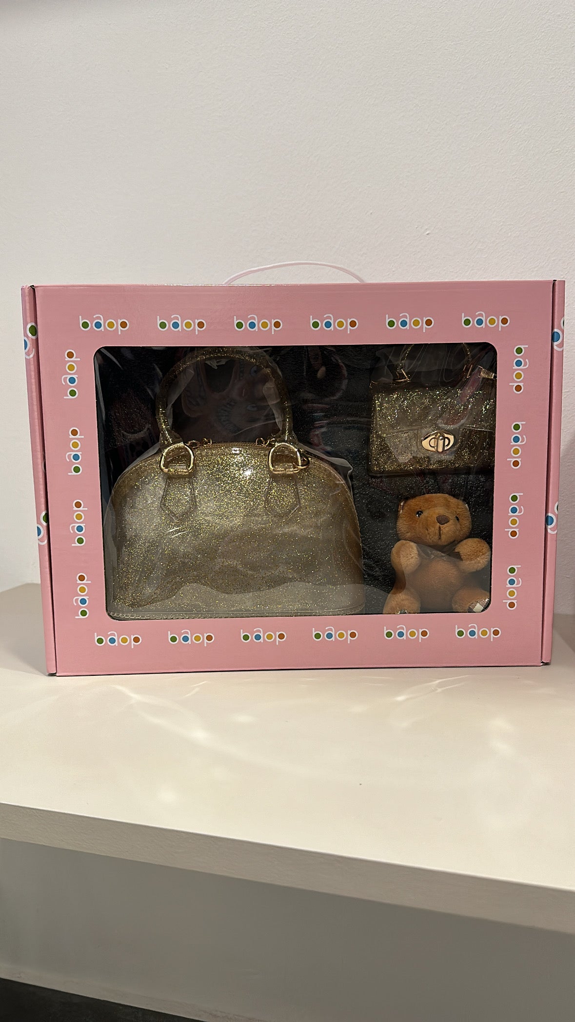 Set BORSA CON ORSETTO - ORO