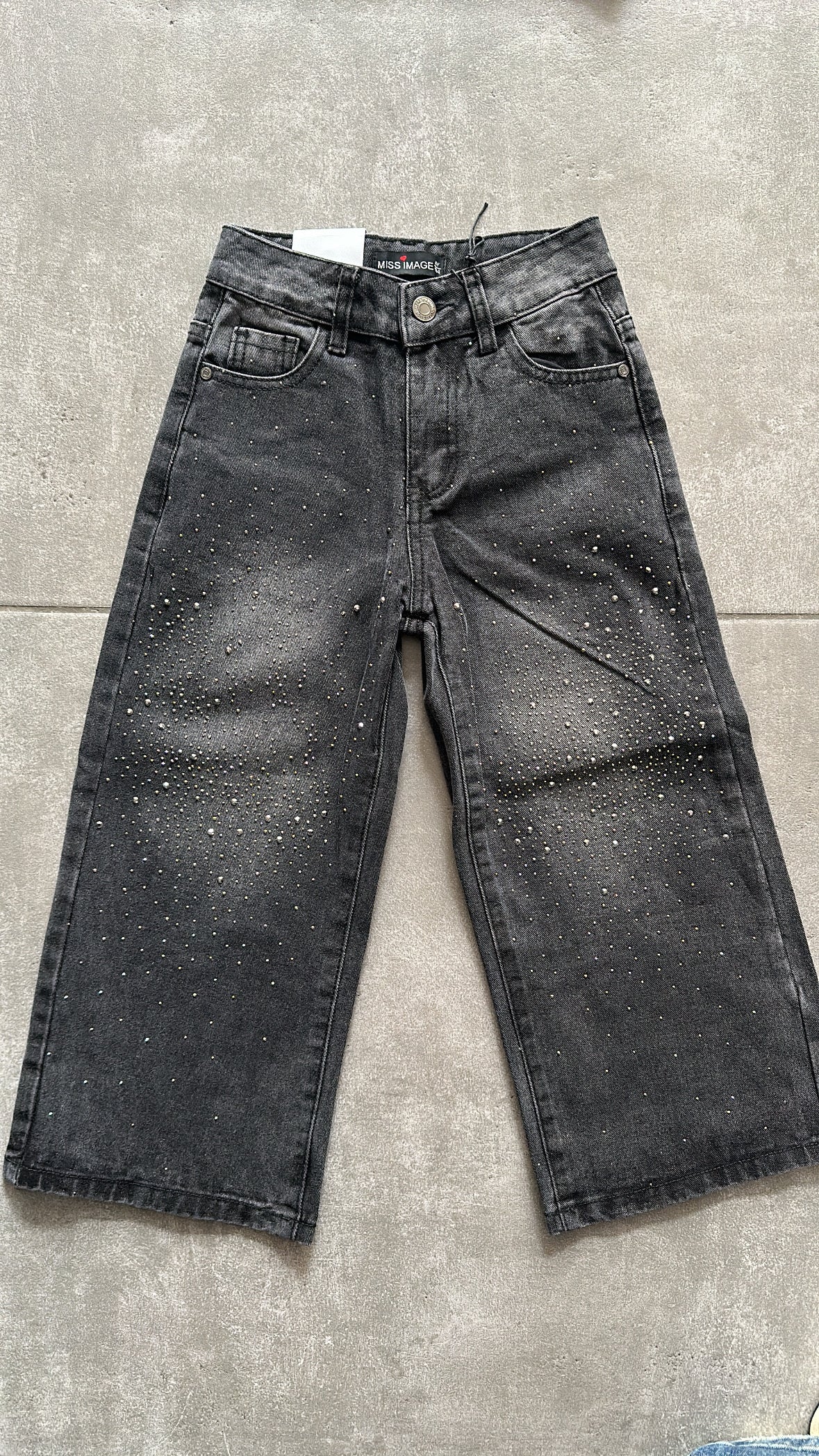 Jeans STRASS 4-14A - GRIGIO