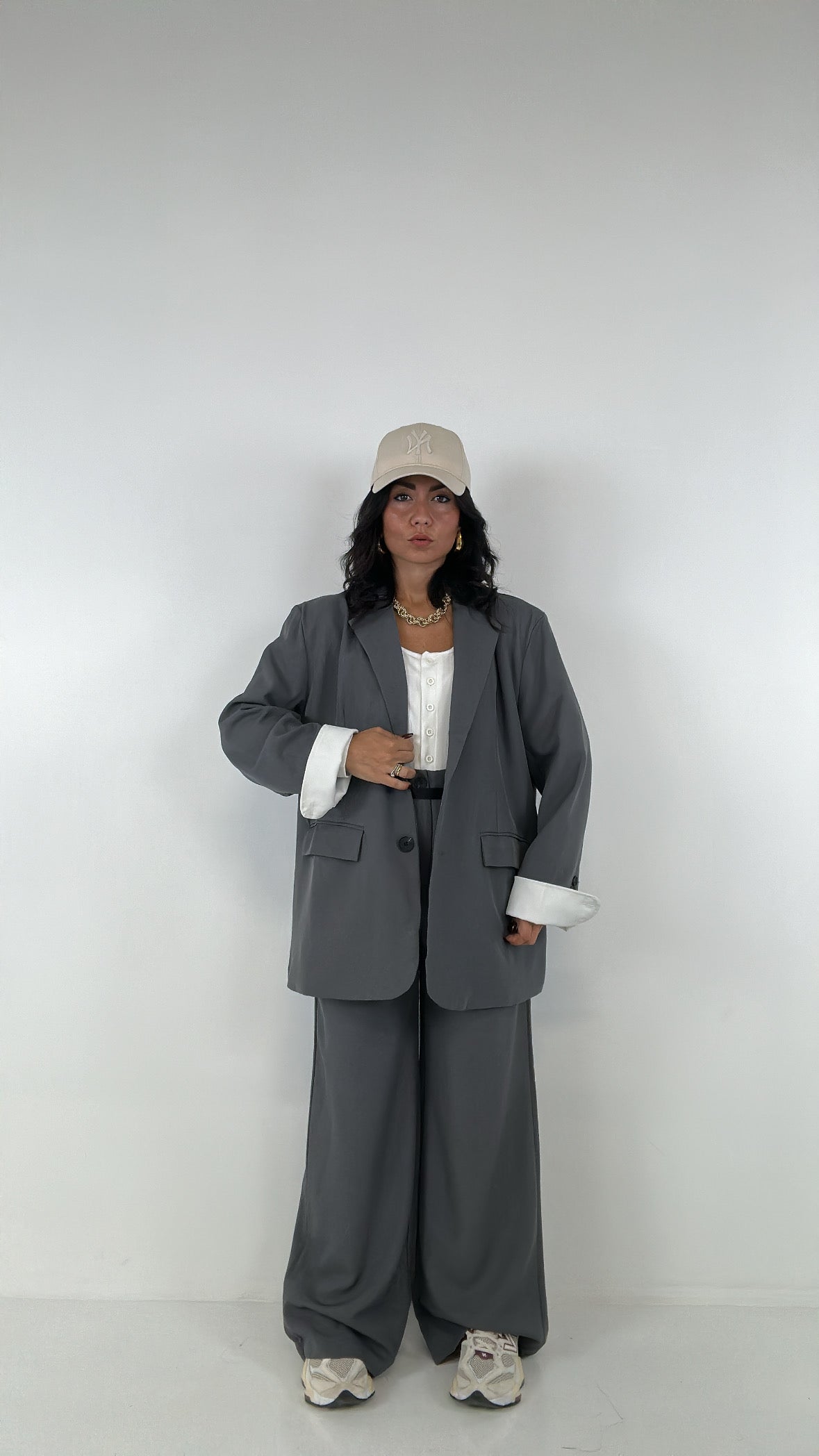 Tailleur PIEGA BIANCA - GRIGIO