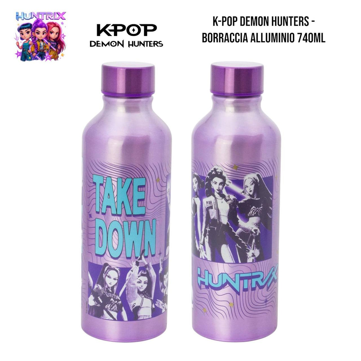Borraccia CON TAPPO K-POP - VIOLA